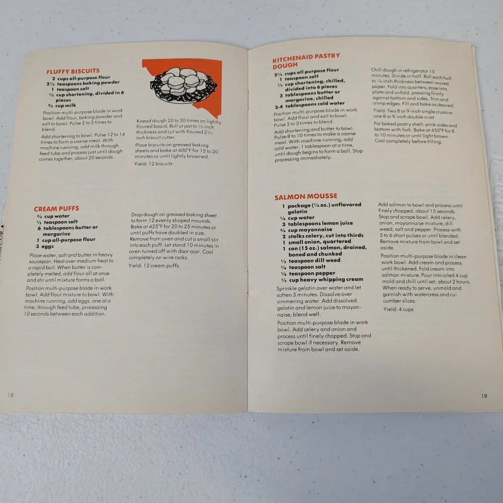 KitchenAid Multi Function Food Processor Model KFP700 Recipes Instruction Manual